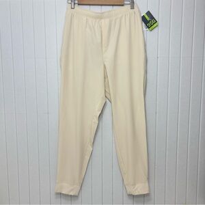 DSG Men's Training Woven Light Cream Joggers Athletic Fit Size‎ M